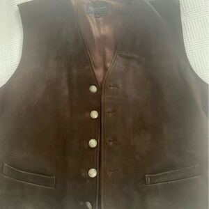 Vintage men’s Golden Bear leather vest